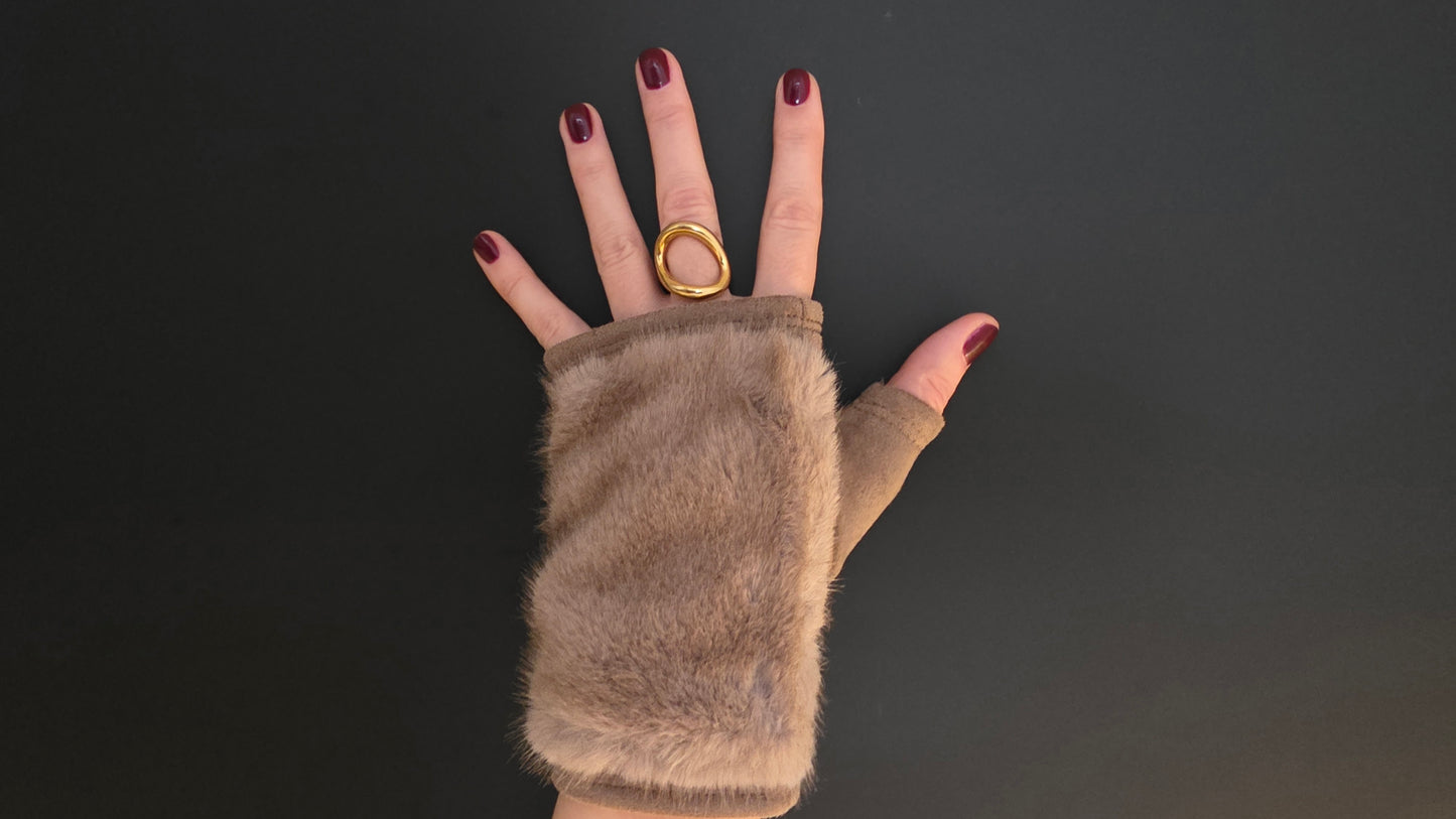 Polswarmers faux fur