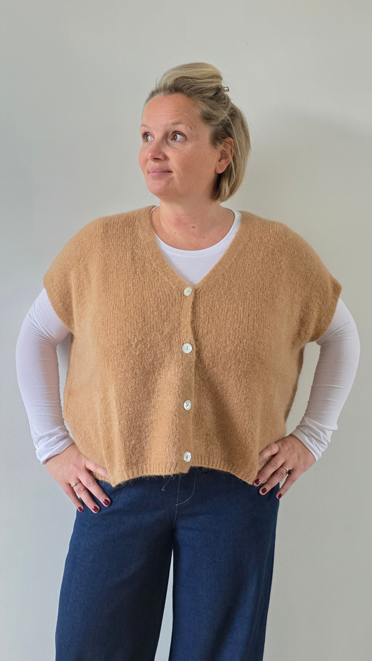 Zorah cardigan Mohair camel