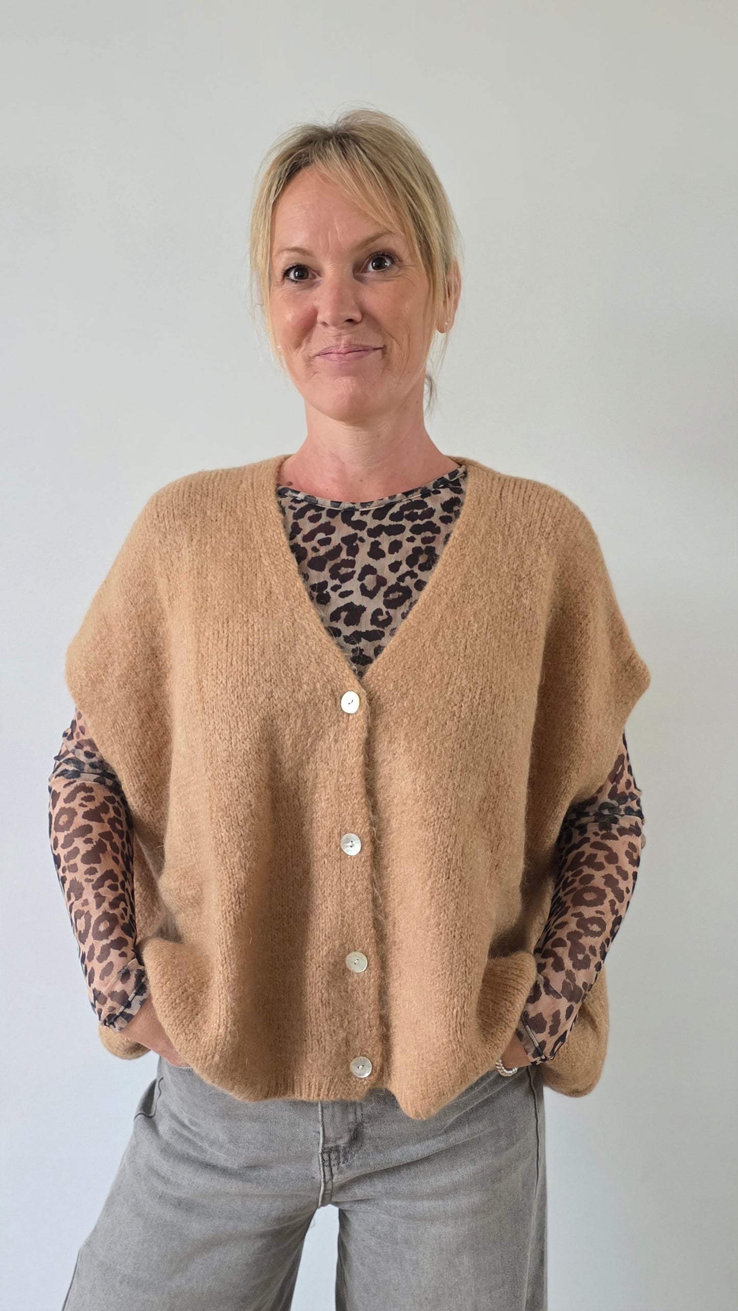 Zorah cardigan Mohair camel
