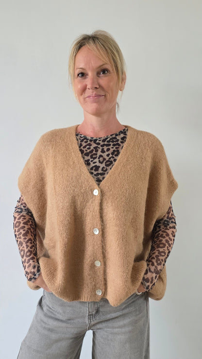 Zorah cardigan Mohair camel