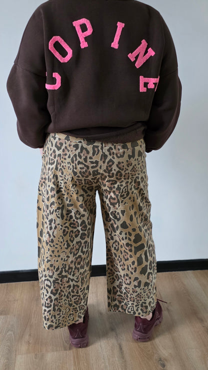 Copine sweater oversized chocolate