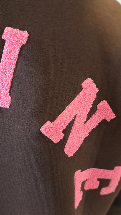 Copine sweater oversized chocolate