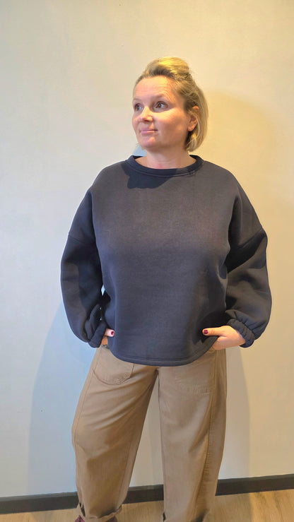 Copine sweater oversized blue marine