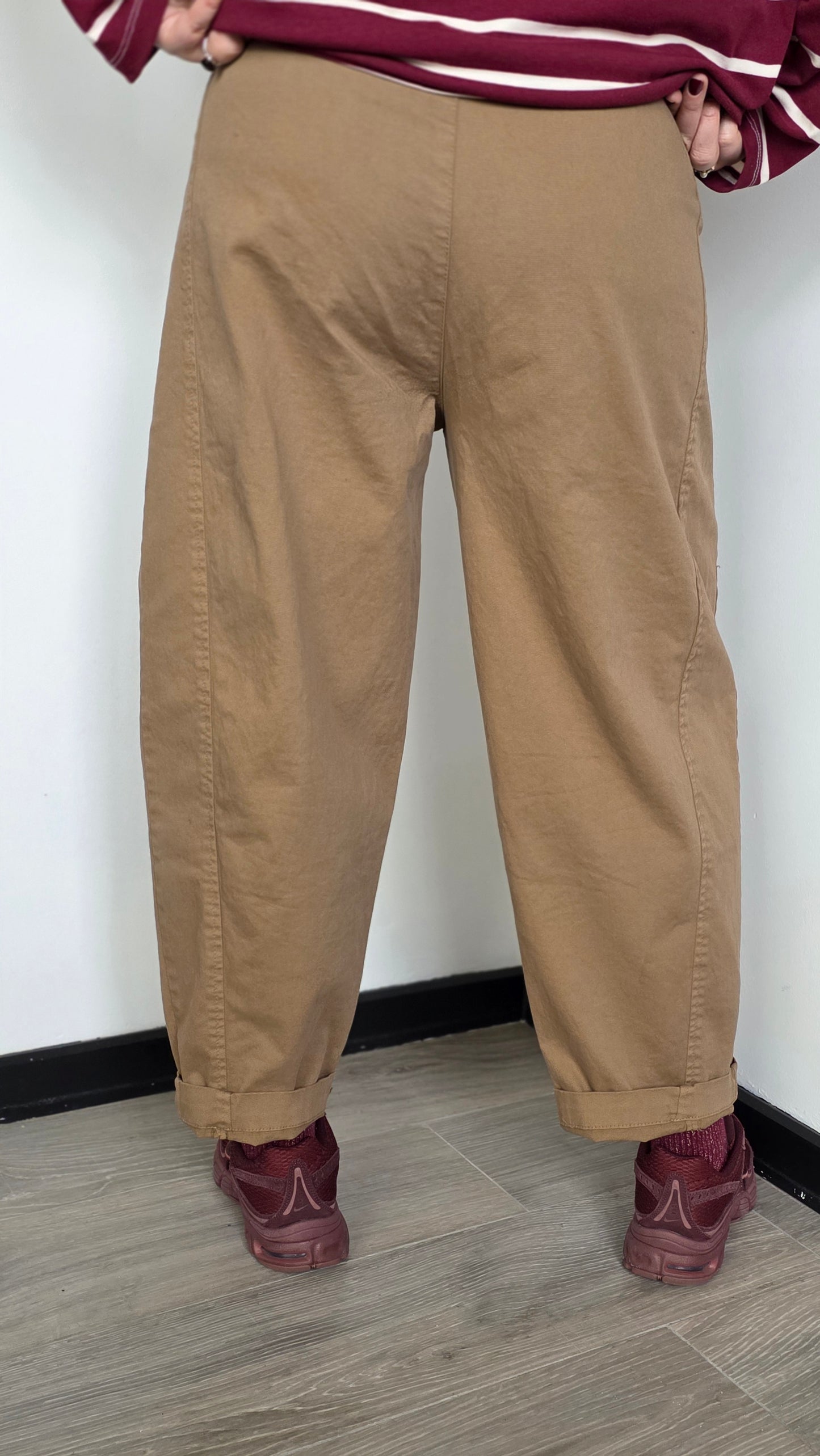 Ronja barrel pants beige