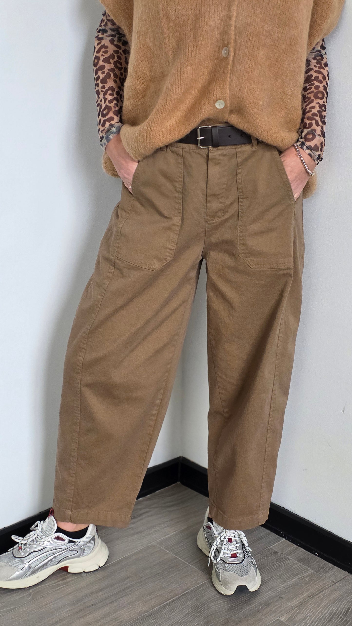 Ronja barrel pants beige