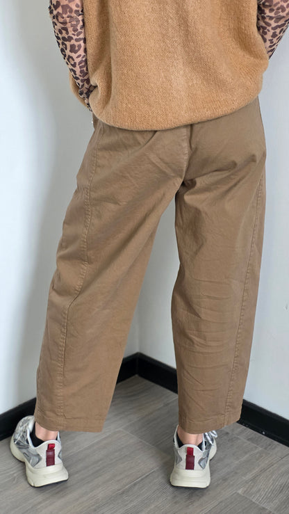 Ronja barrel pants beige