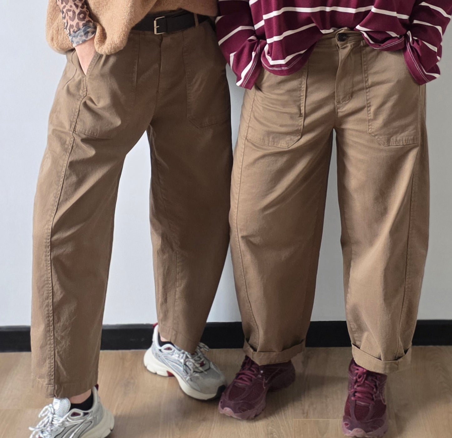 Ronja barrel pants beige