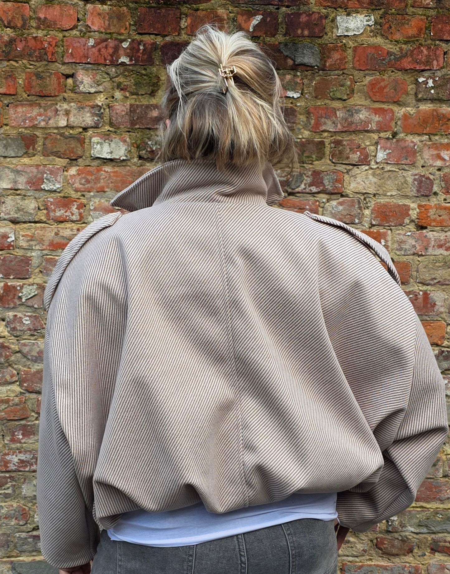 Cleo bomber jack oversized beige