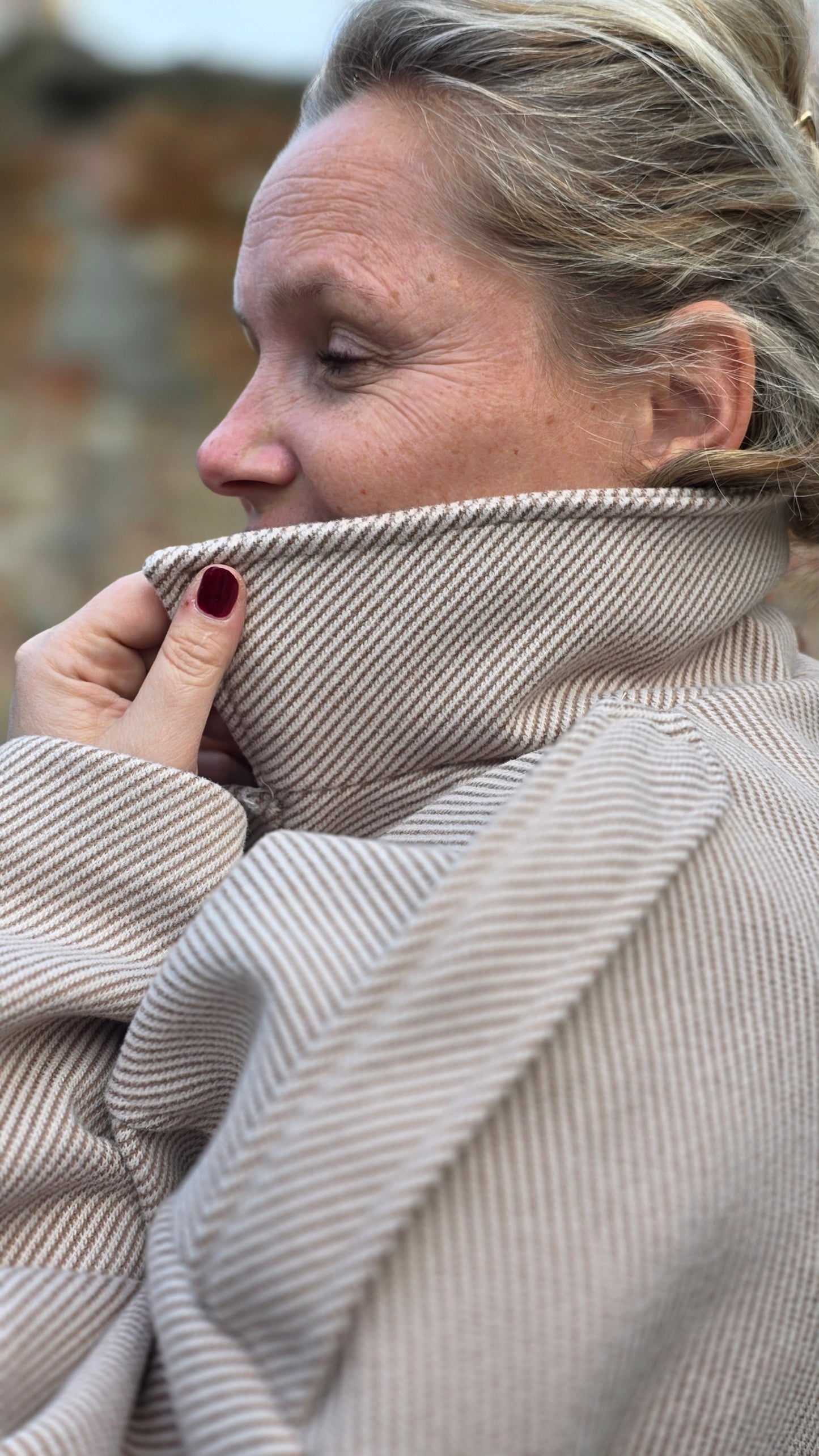 Cleo bomber jack oversized beige