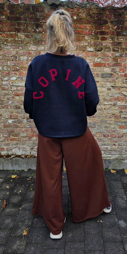 Lucy magic wide pants terracotta brown