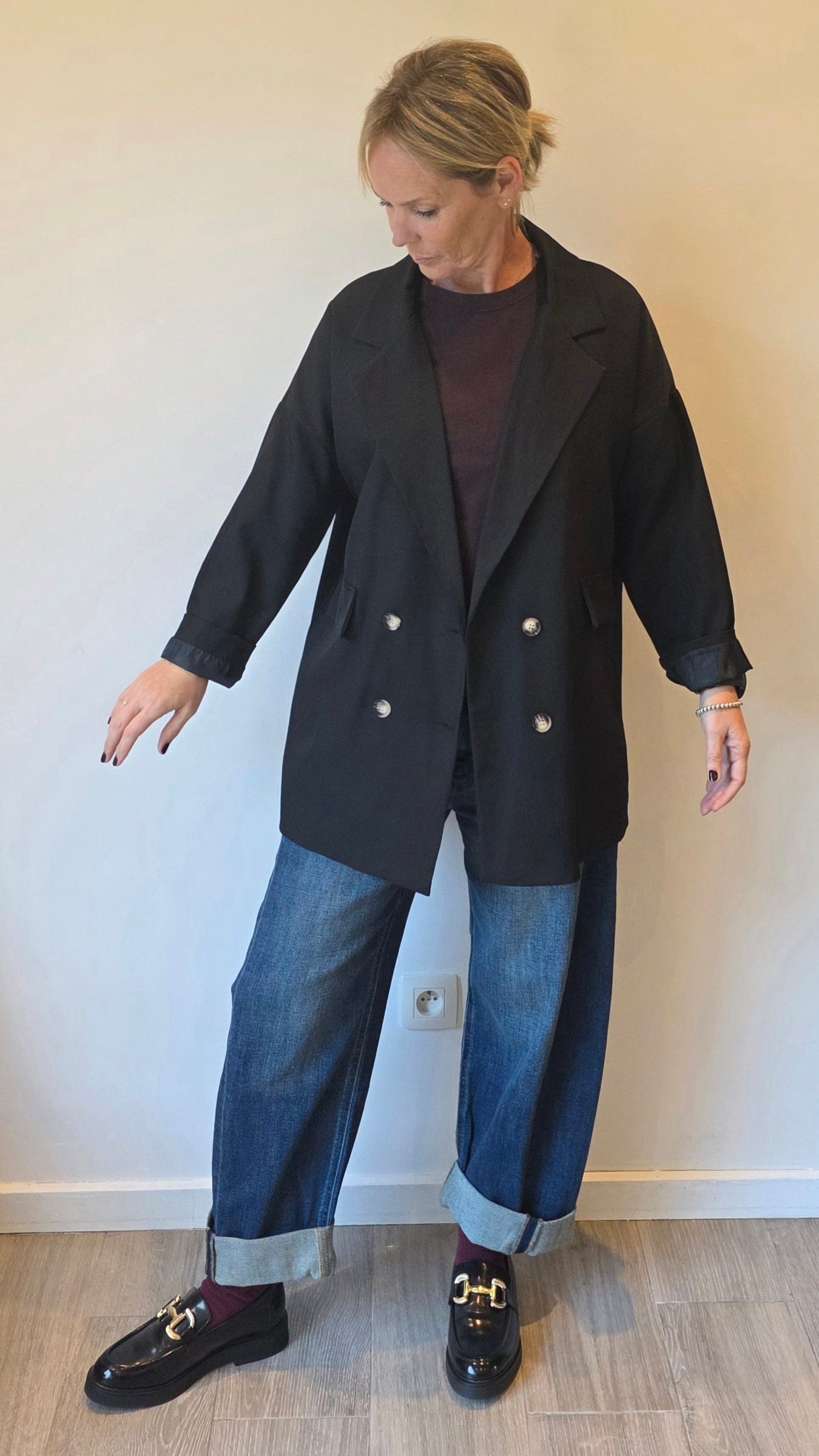 Isa blazer oversized black