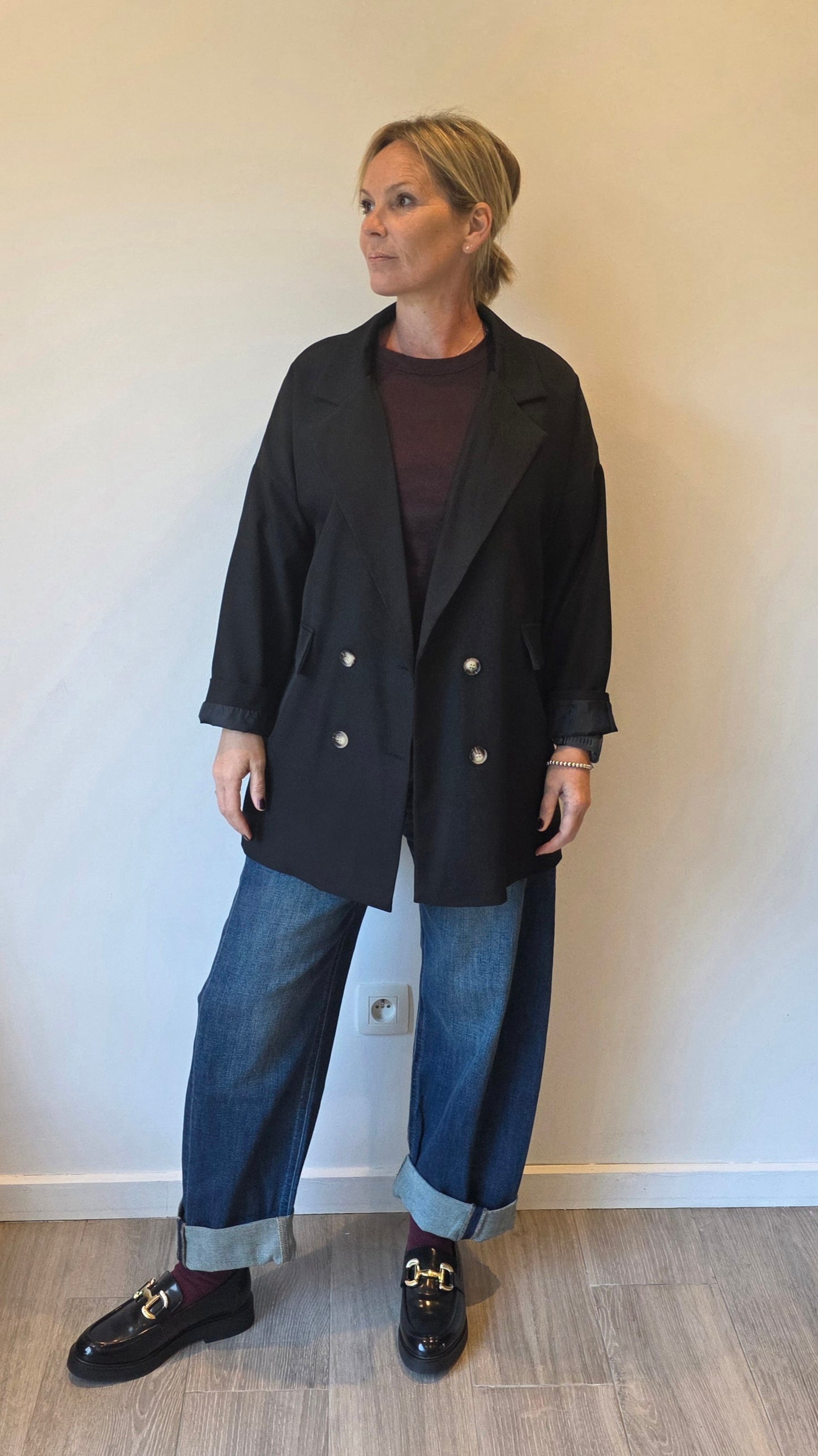 Isa blazer oversized black