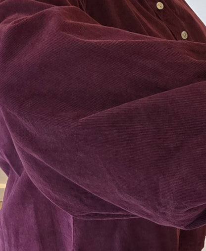 Cooper blouse velour bordeaux