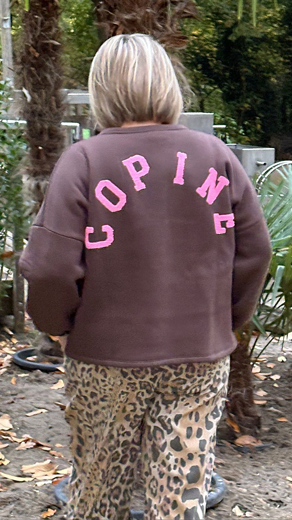 Copine sweater oversized chocolate