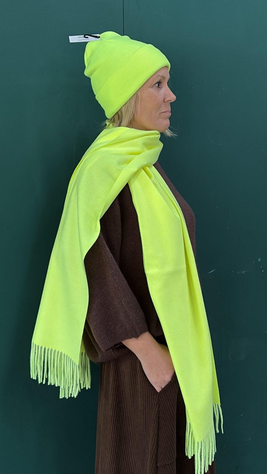 Sjaal neon geel