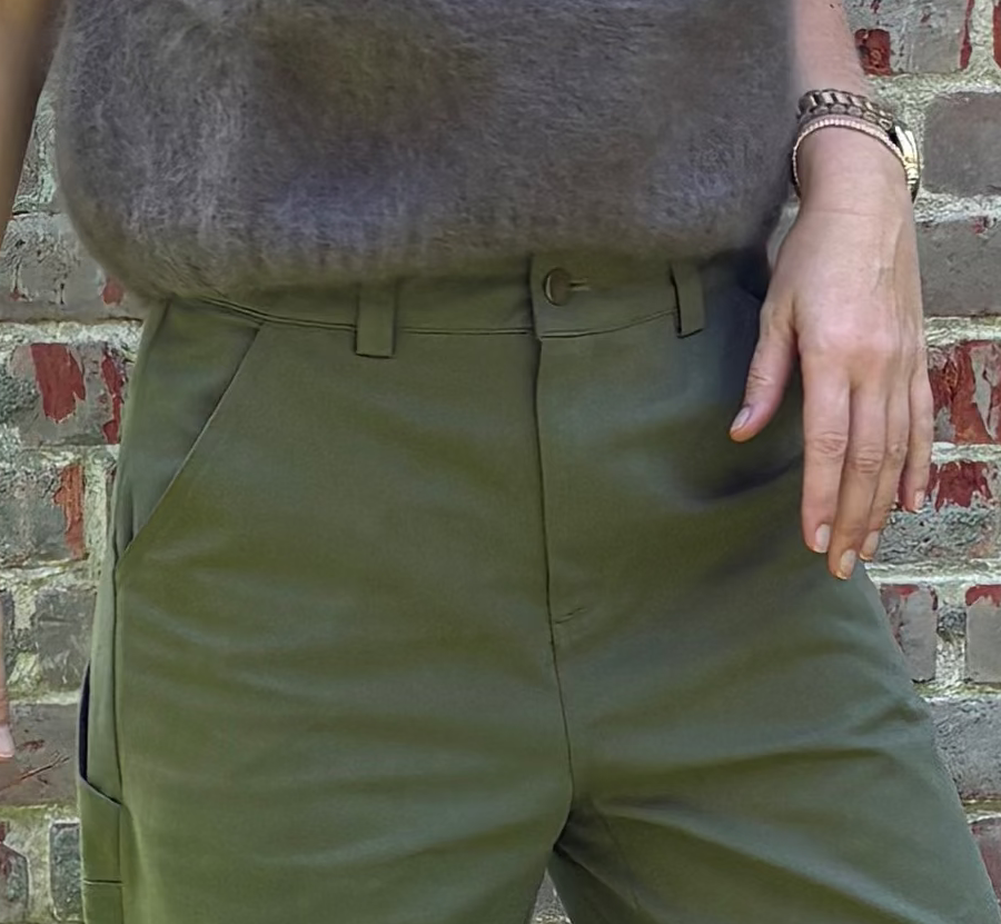 Alma straight pants kaki