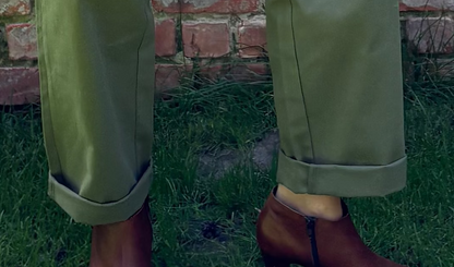 Alma straight pants kaki