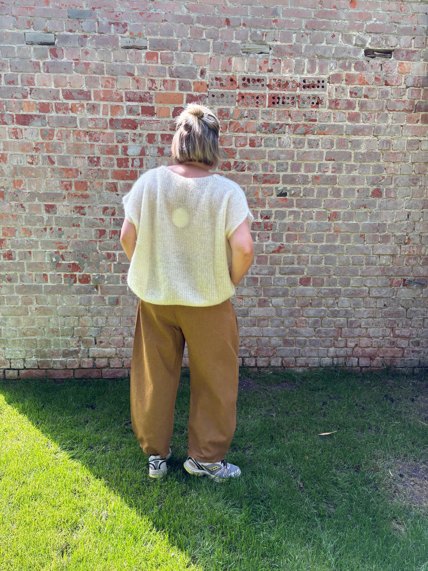 Elly pants barrel camel