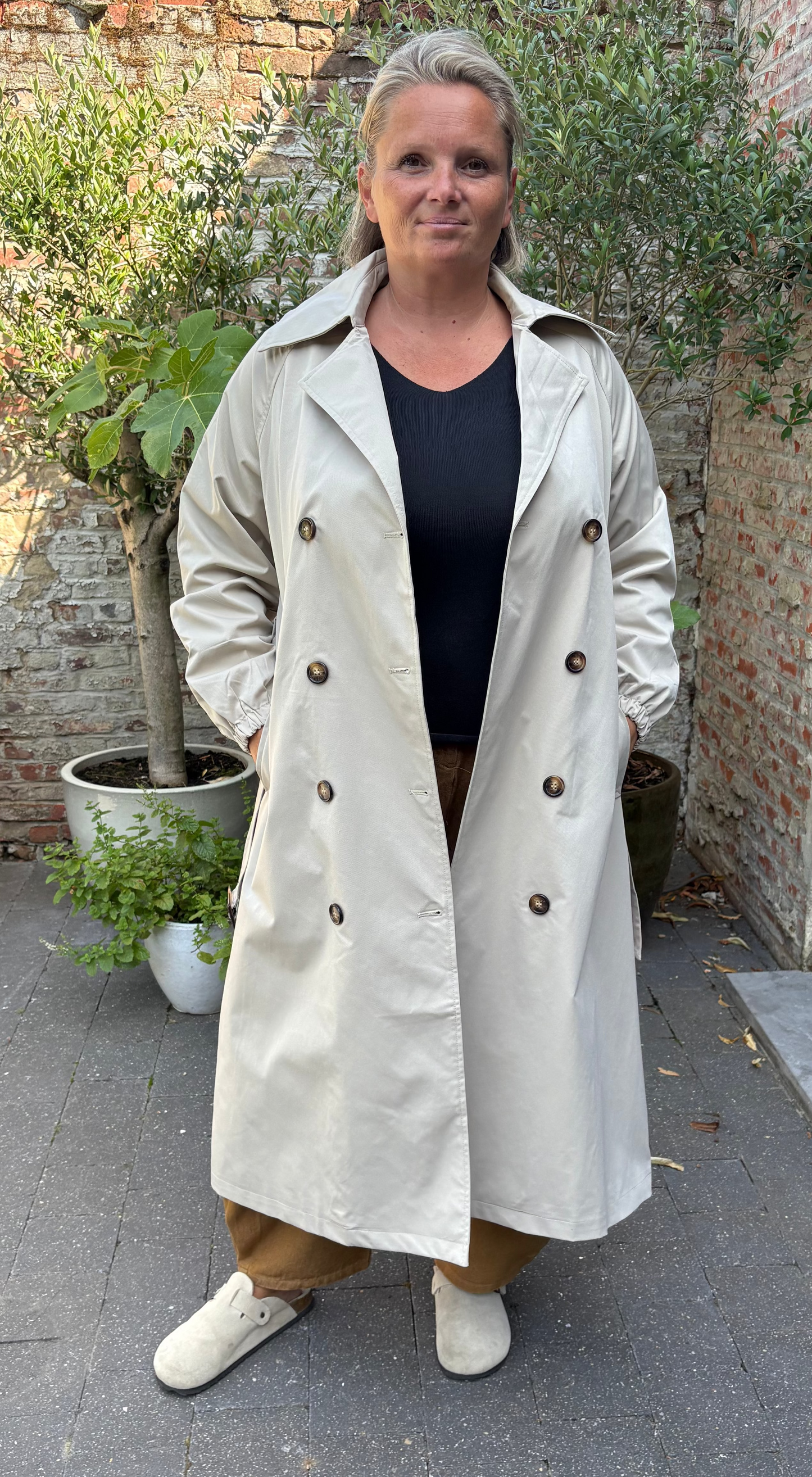 Amalfi trench beige