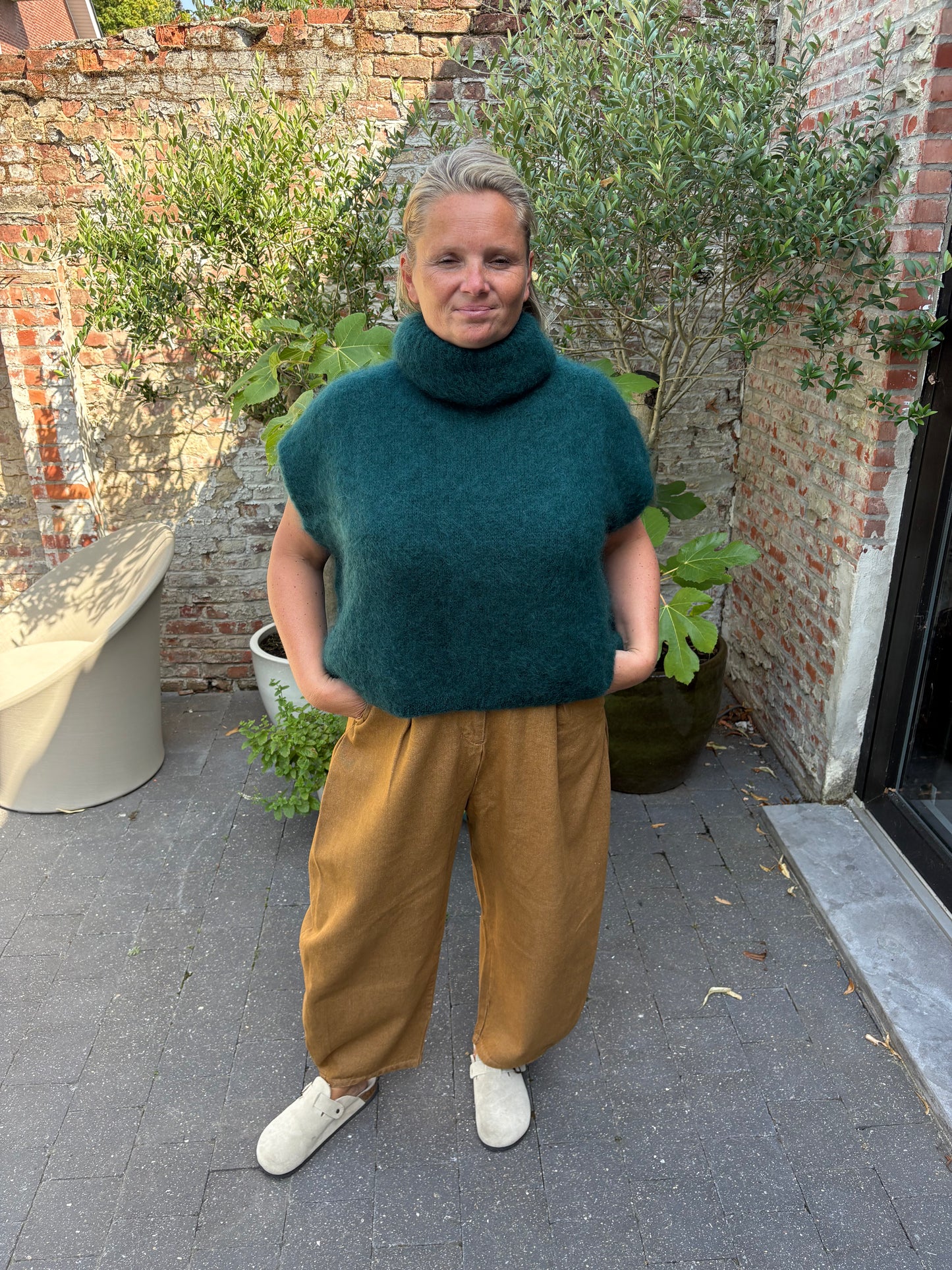 Harper knit Mohair green