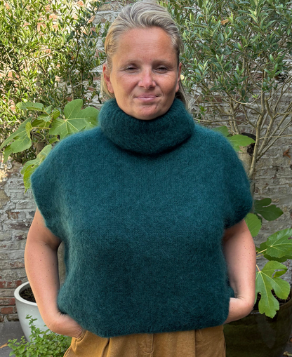 Harper knit Mohair green