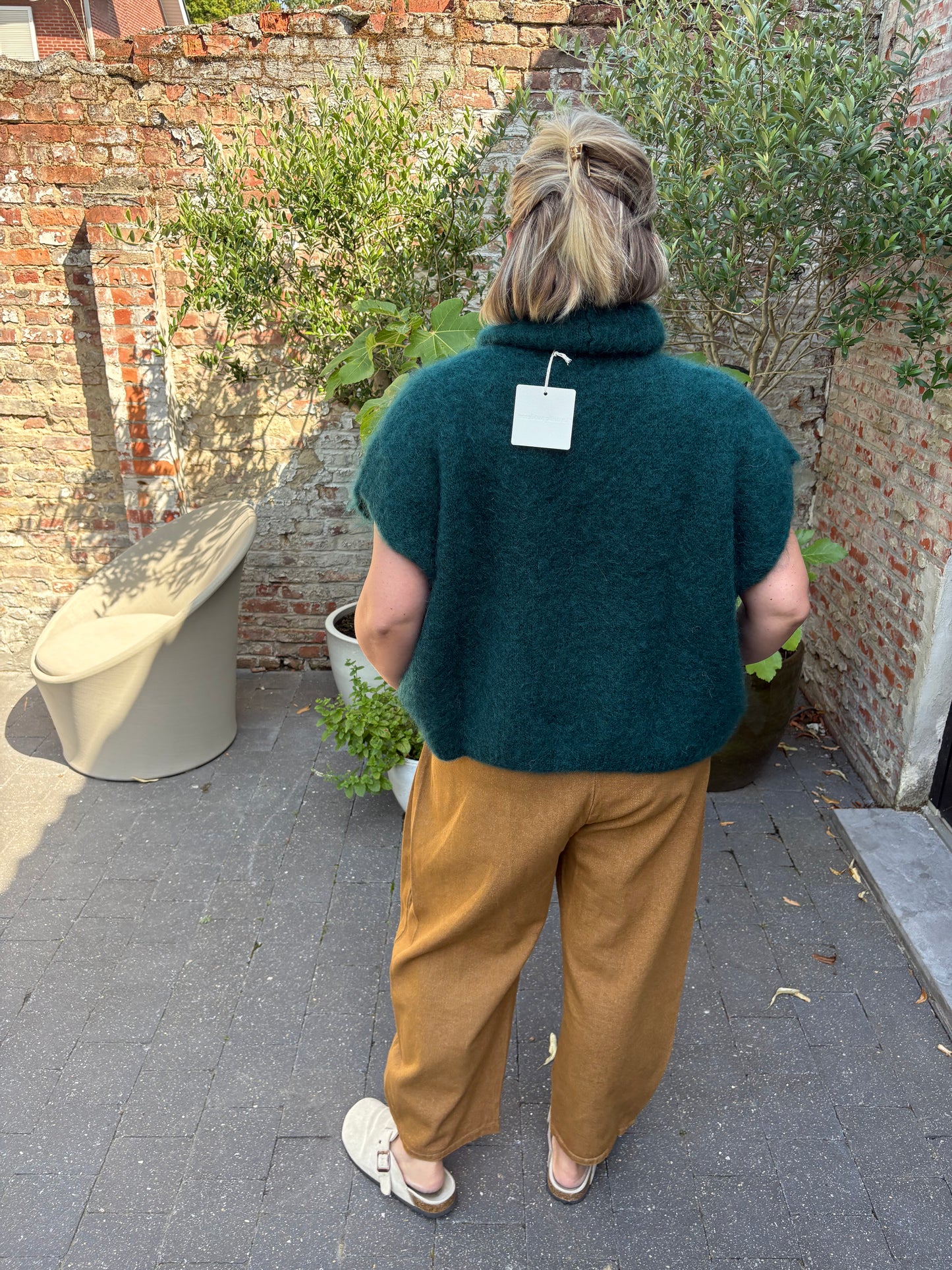 Harper knit Mohair green