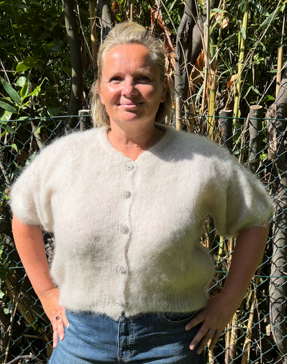 Collette knit Mohair ecru