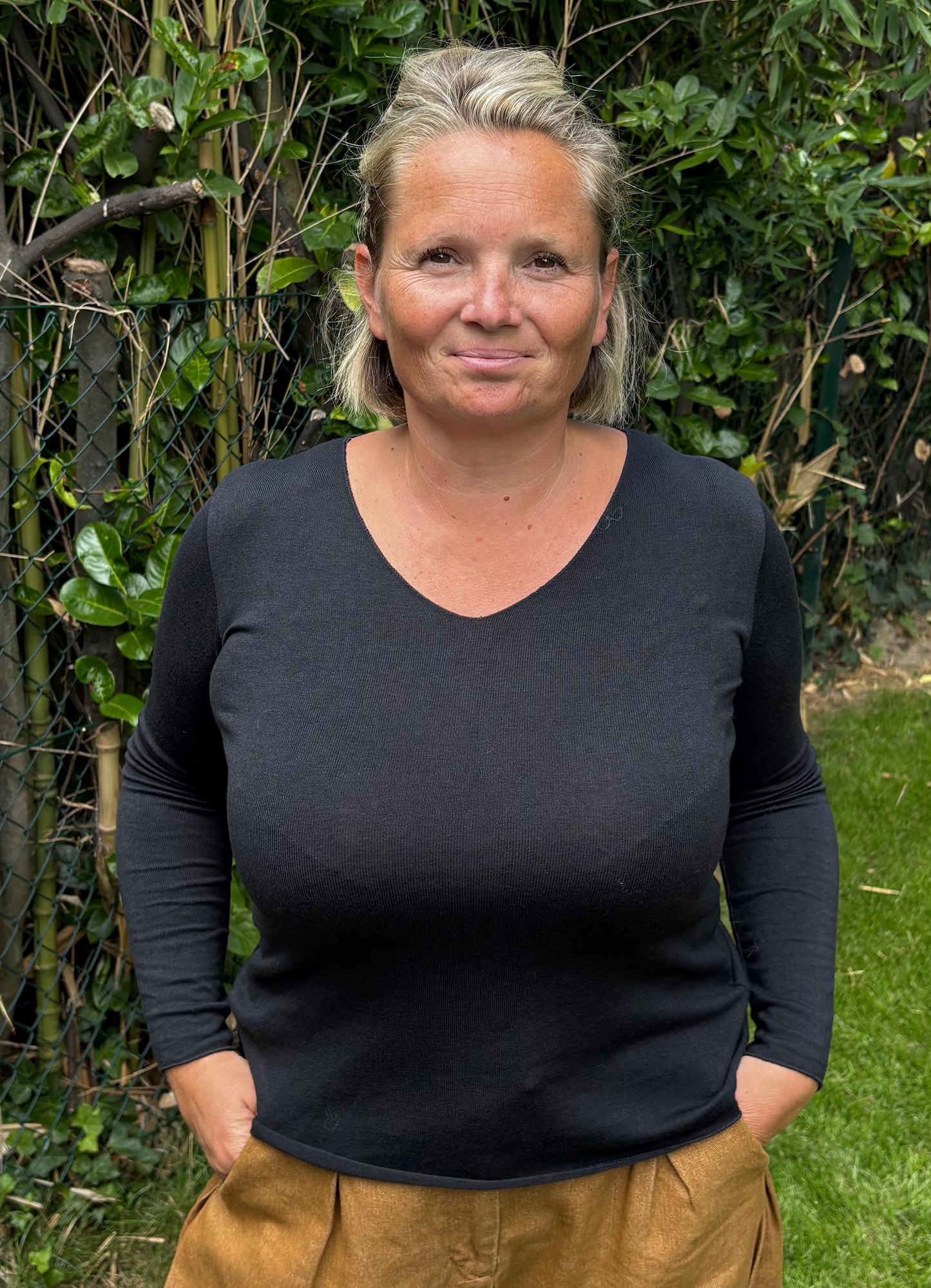 Oona basic knit rust