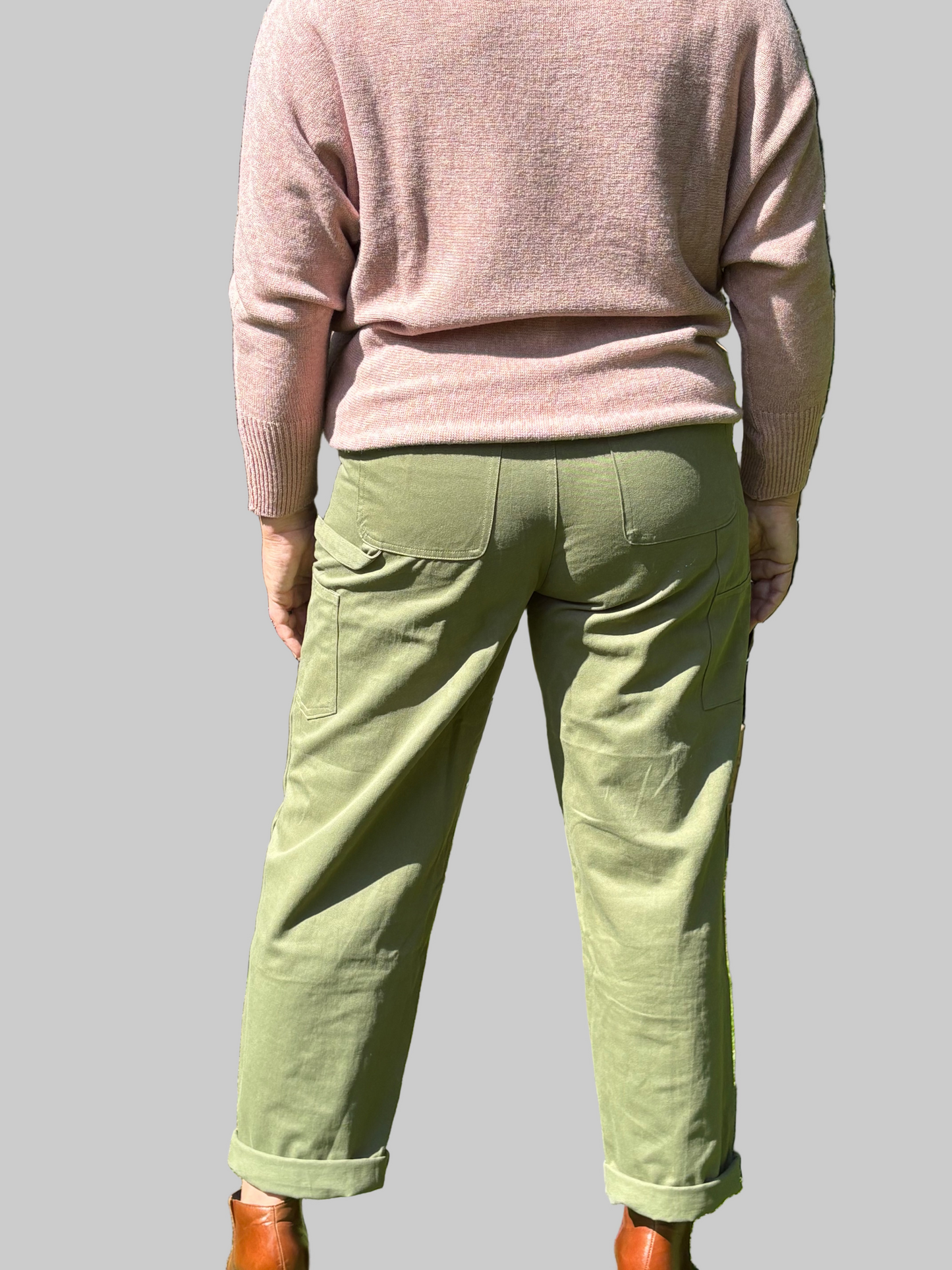 Alma straight pants kaki