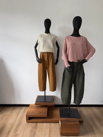 Elly pants barrel kaki