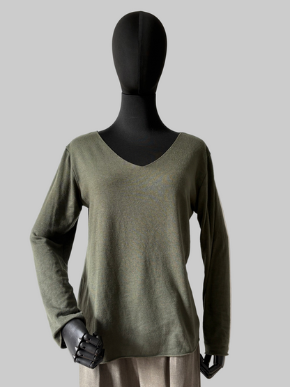 Oona basic knit green