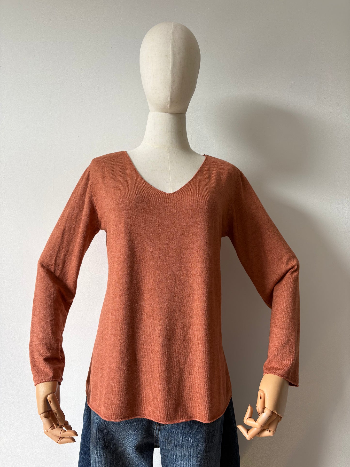 Oona basic knit rust