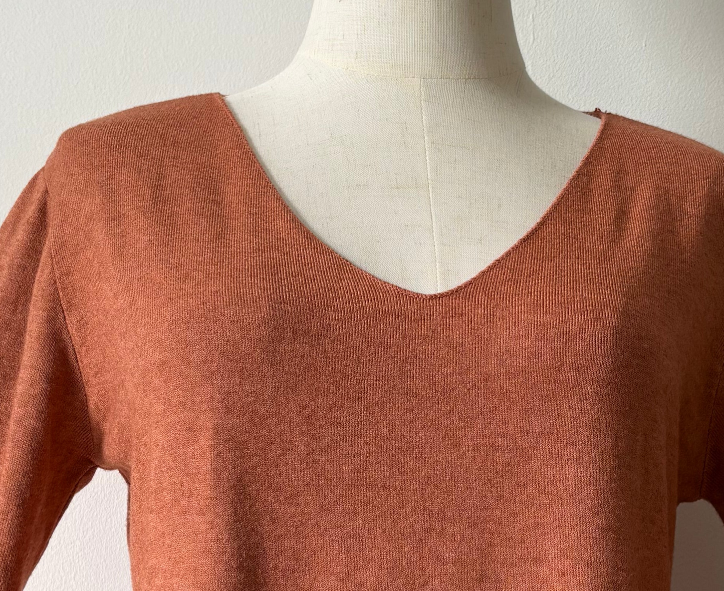 Oona basic knit rust