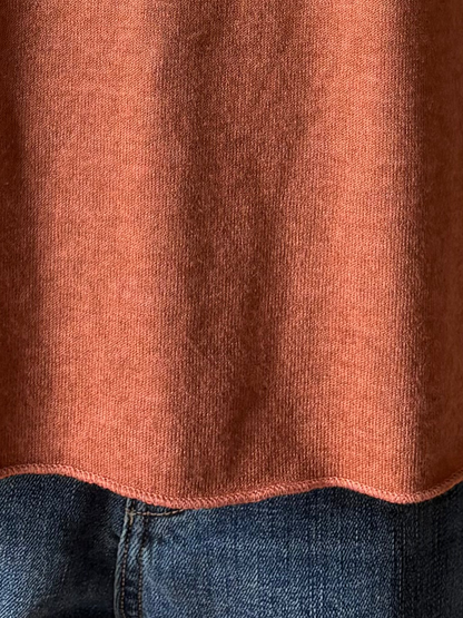 Oona basic knit rust
