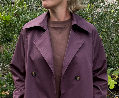 Amalfi trench burgundy