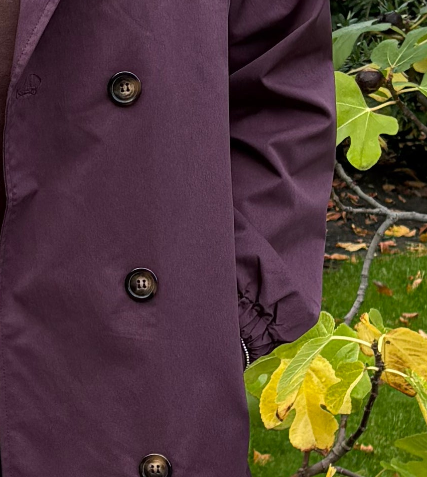 Amalfi trench burgundy