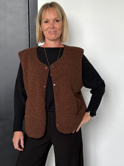 Stockholm gilet brown