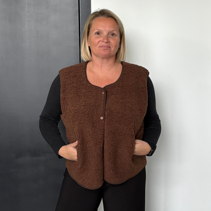 Stockholm gilet brown