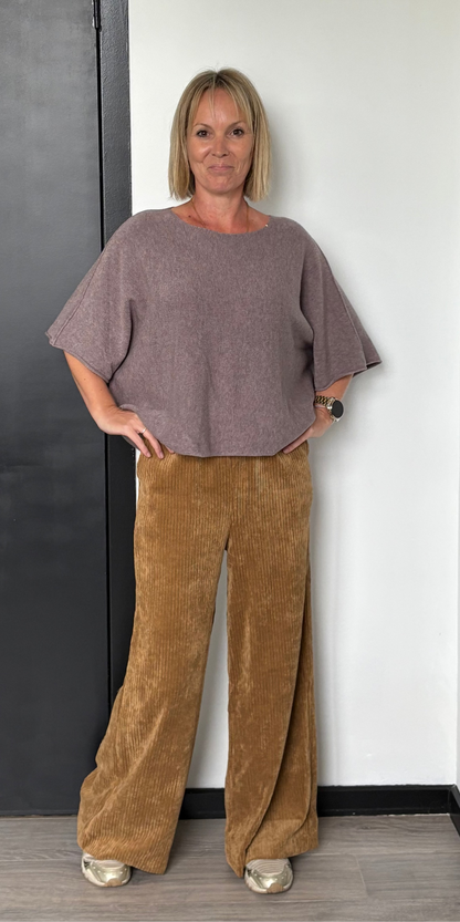 Sofia maxi wide pants camel