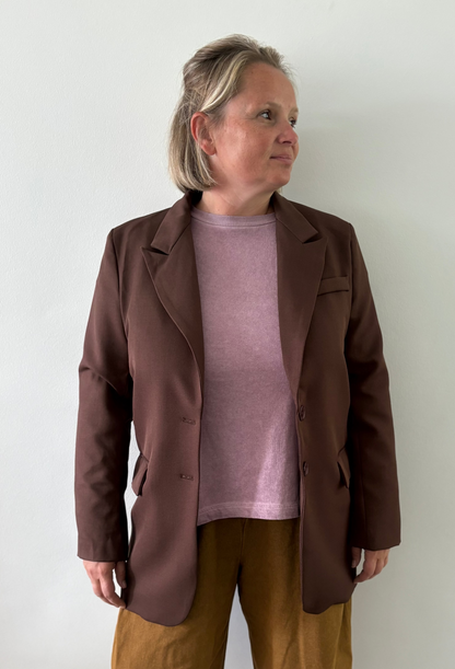 Elin blazer chocolate