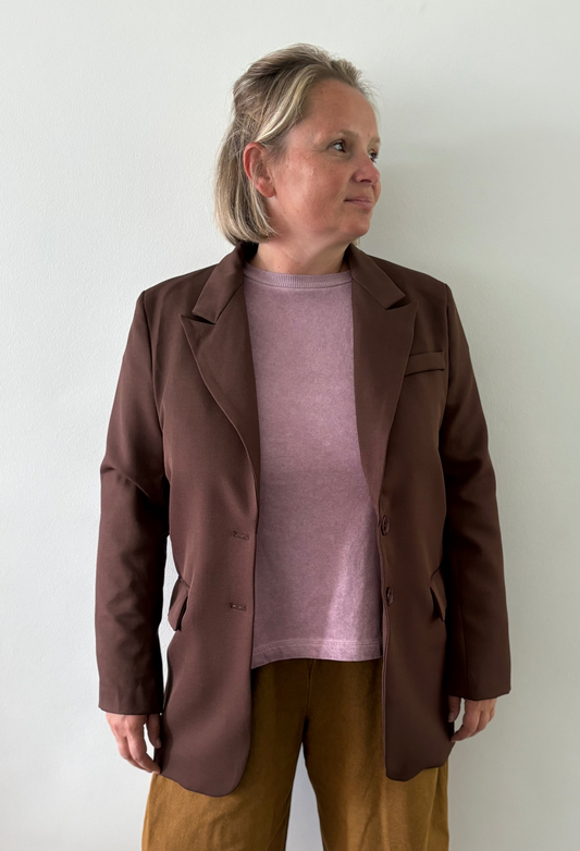 Elin blazer chocolate