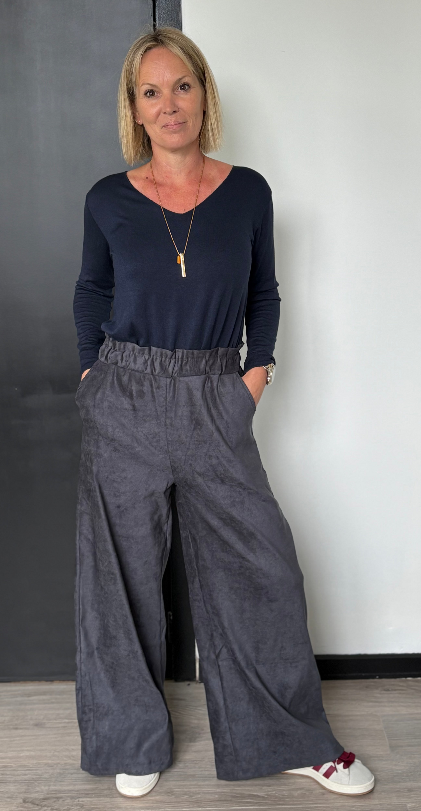 Freya wide pants nero