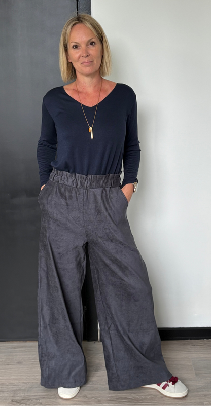 Freya wide pants nero