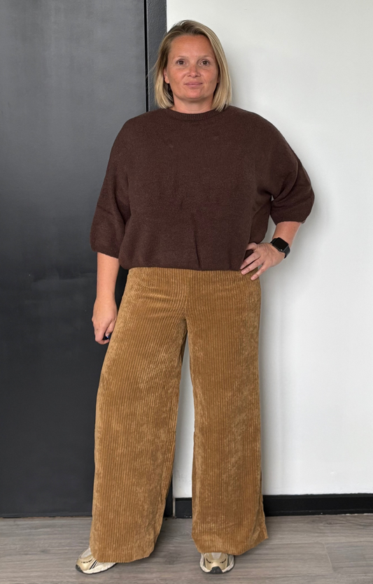 Sofia maxi wide pants camel