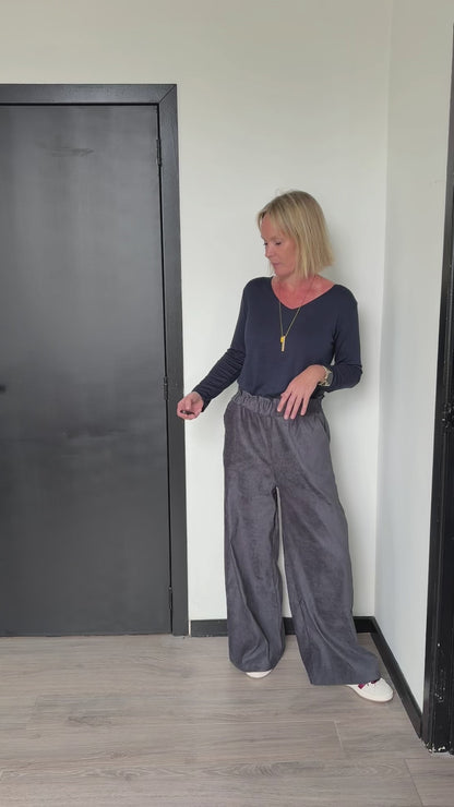 Freya wide pants nero