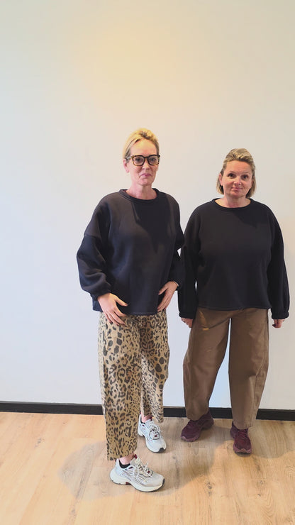 Copine sweater oversized blue marine