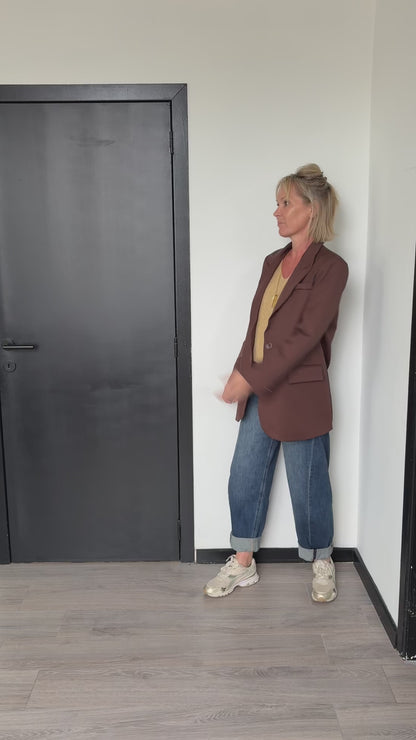 Elin blazer chocolate