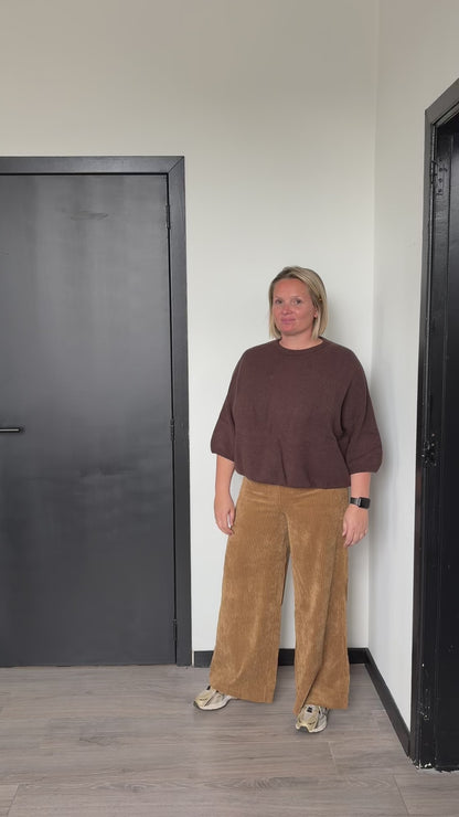 Sofia maxi wide pants camel