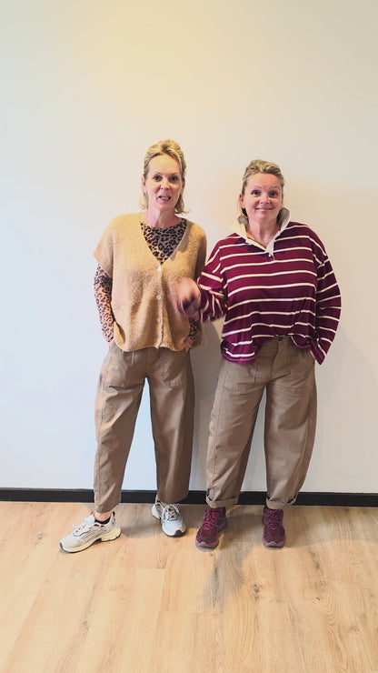 Ronja barrel pants beige