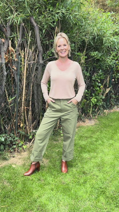 Oona basic knit rust